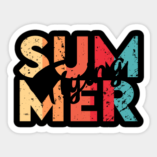 Summer Flying Grunge Sticker